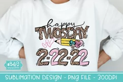Twosday Sublimation PNG - Happy Twosday Teacher or Student Product Image 5