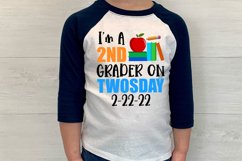 I&#039;m a Second Grader on Twosday Sublimation PNG for tshirts mugs tote
