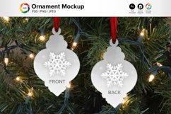 Double Sided Vintage Ornament Mockup - PSD, PNG, JPG Product Image 1