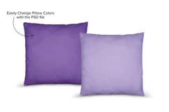 Throw Pillow Mockup - Two Pillows - PSD, PNG &amp; JPG Product Image 5