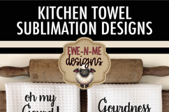 Funny Fall Gourds - Autumn Kitchen Towel Sublimation PNGs Product Image 6