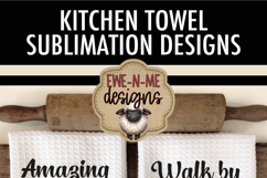 Daisy Cross Kitchen Towel Sublimation Designs Product Image 6