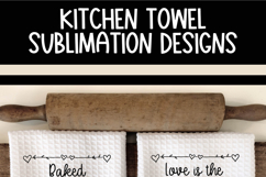 Valentine Cows Sublimation Kitchen Towel Designs Product Image 6