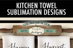 Harvest Pumpkin Wagons Kitchen Towel Sublimation Design Product Image 6