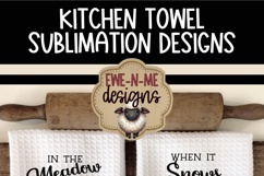 Winter Wonderland Snowman KitchenTowel Sublimation PNG Files Product Image 6