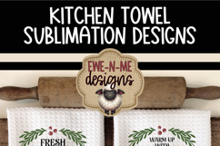 Hot Cocoa and Cookies KitchenTowel Sublimation PNG Files Product Image 6