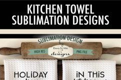 Poinsettia Mugs | Christmas Cups Kitchen Towel Sublimation Product Image 6