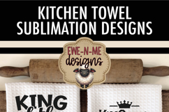 King of The Grill Fathers Day - Sublimation Kitchen Towel Product Image 6