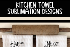 Red Wagon with Christmas Tree Kitchen Towel Sublimation PNG Product Image 6