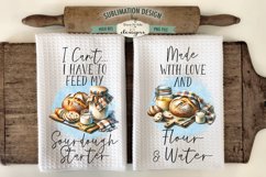 Funny Sourdough Kitchen Towel Sublimation Designs Product Image 1