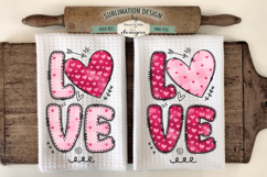 Valentine Kitchen Towel Bundle | 16 PNG Files Product Image 8