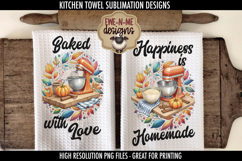 Fall Mixers Fall Leaves - Kitchen Towel Sublimation PNGs Product Image 1