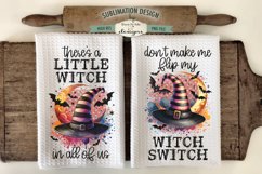 Witch Hat Halloween Kitchen Towel Sublimation Designs Product Image 1