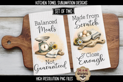 Balanced Meals - Made From Scratch - Towel Sublimation PNGs Product Image 1