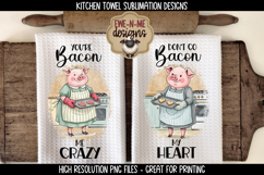 Valentine Pigs Sublimation Kitchen Towel Designs Product Image 1