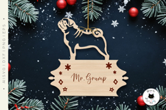 Personalized Christmas Dog Ornaments Laser Cut Vol.2 Product Image 3