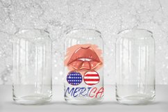 Patriotic Glass Can Wrap PNG,Glass Can png, 16 Oz png wrap Product Image 2