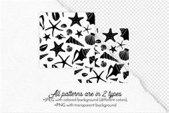 Sea Shells - Boho Seamless Patterns. Sea life Patters Product Image 8