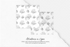 Single Line Face Tropical Flowers Minimalist Patterns Product Image 7