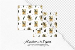 Boho Christmas Illustrations Clipart & Patterns Bundle SVG Product Image 11
