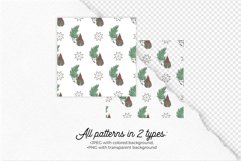 Nordic Boho Christmas Illustrations. Clipart & Pattern Set Product Image 9