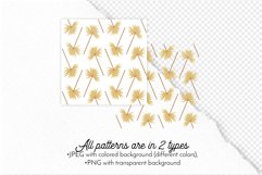 Tropical Boho Seamless Patterns Bundle Dry Palm Leaves Product Image 8