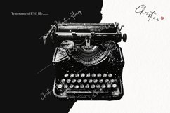 Gothic Typewriter Clipart | Gothic PNG Product Image 2