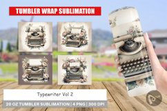 Tumbler Wrap Typewriter Product Image 1