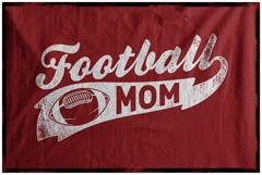 Typography Football Mom Dad Brother Sister Product Image 2
