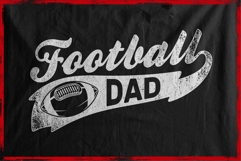 Typography Football Mom Dad Brother Sister Product Image 5