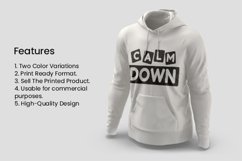 Calm Down Typography T-shirt Design