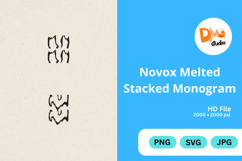 Novox Melted Stacked Monogram Product Image 1