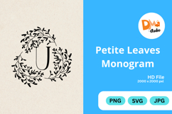 Petite Leaves Monogram Product Image 1