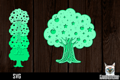 3d Layered Tree of Life SVG, multilayered paper cut file. Product Image 1