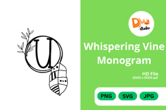 Whispering Vine Monogram Product Image 1