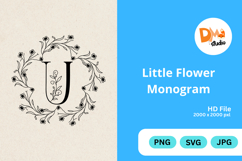 Little Flower Monogram Product Image 1