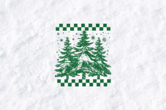 Green Christmas Trees Winter Holiday Shirt Design Product Image 3
