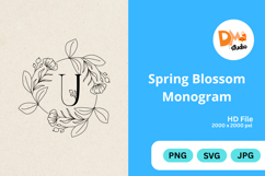Spring Blossom Monogram Product Image 1