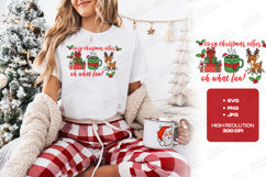 Cozy Christmas Vibes Oh What Fun Holiday Shirt Design Product Image 1