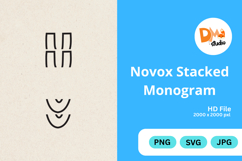 Novox Stacked Monogram Product Image 1