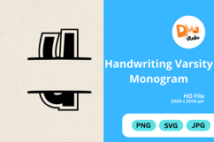 Handwriting Varsity Monogram Product Image 1