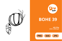 Bohe 39 Monogram - A Modern Boho Lettermark Set Product Image 1