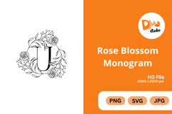 Rose Blossom Monogram Product Image 1