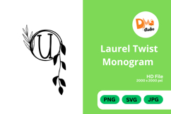 Laurel Twist Monogram Product Image 1