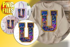 U Doodle Letter Style Symbol Bright Festive Style! Product Image 1