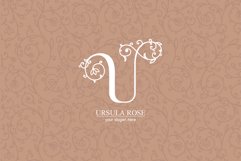 U logo, Letter U monogram, style floral Product Image 9