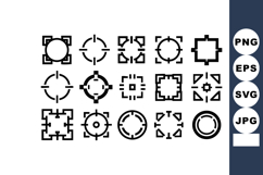 Target Icon Set Vector Collection for Design Product Image 1