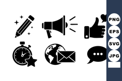 Communication Creativity Icons Vector Set Product Image 1