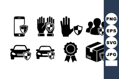 Security Icons Shield Protection Phone Car Safety Product Image 1