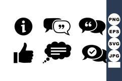 Communication Icons Set Vector Illustration Product Image 1
